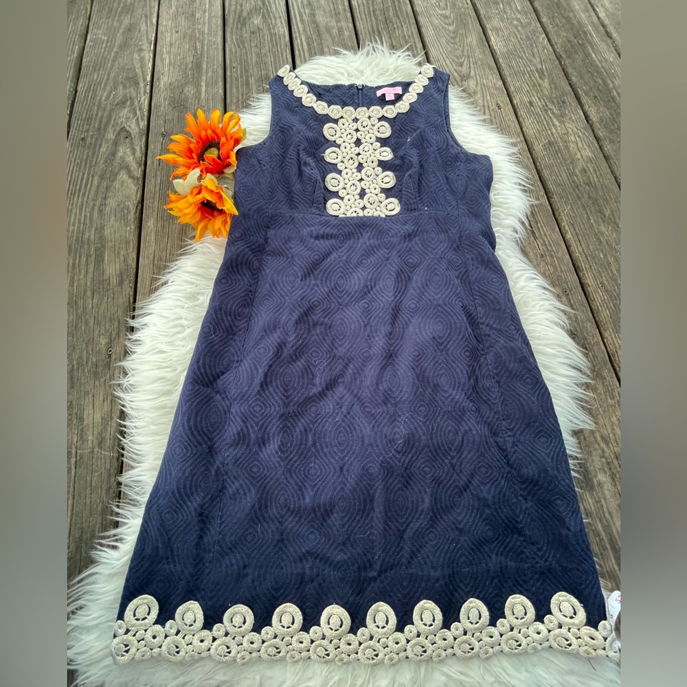 GORGEOUS navy dress Lilly Pulitzer - Picture 3 of 9